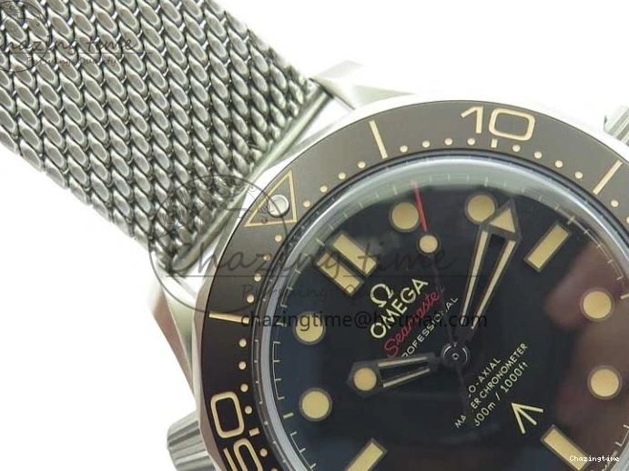 0524 Seamaster 300 “No Time to Die” Limited Edition ORF 1:1 Best Edition on SS Mesh Bracelet A8806 (Free Nato Strap) Durable 7866